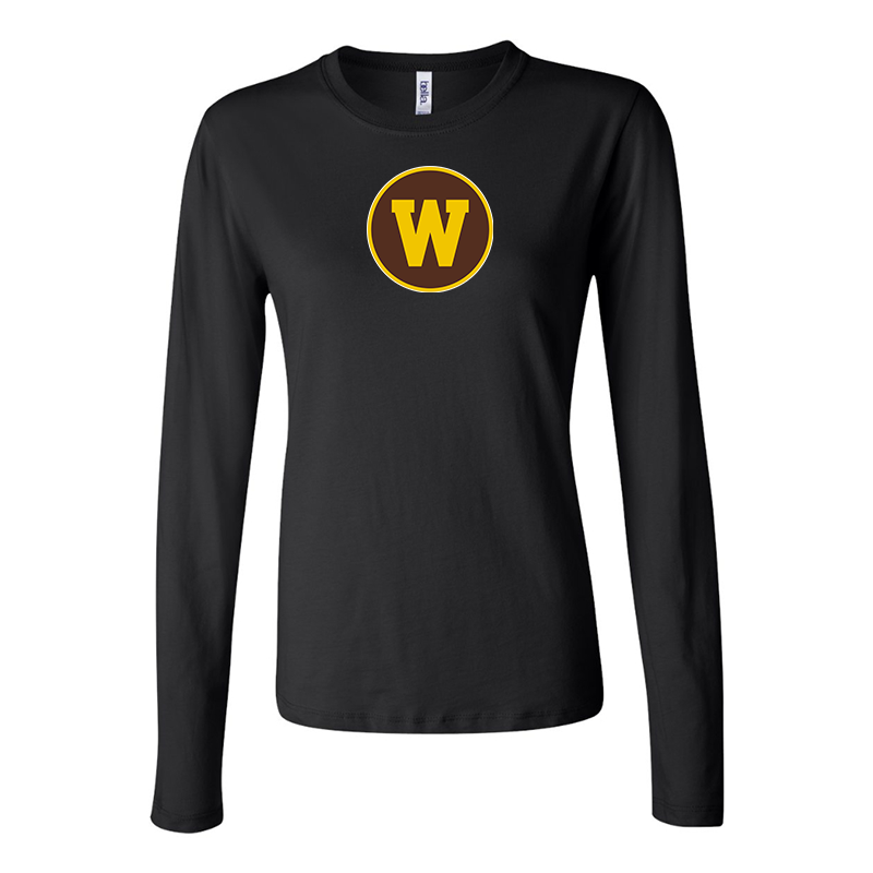 BELLA CANVAS Women’s Western Michigan Broncos Jersey Long Sleeve Tee